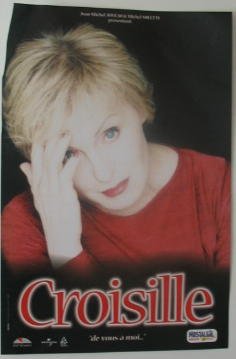 Affiche Croisille Nicole poster rare retro de l'annee 2003 en taille 40X60cm