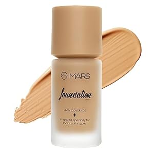 Export High Coverage Liquid Foundation | Blemish Free & Blendable Foundation for Makeup (40ml) (SHADE-5.5)