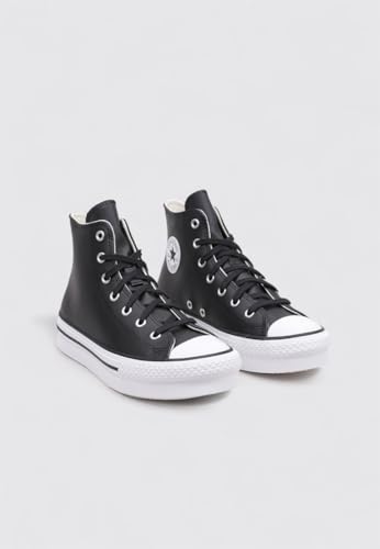 Converse A02485C Undefined's CTAS Eva Lift Hi Sneaker Trainers (Black White, US 4)3
