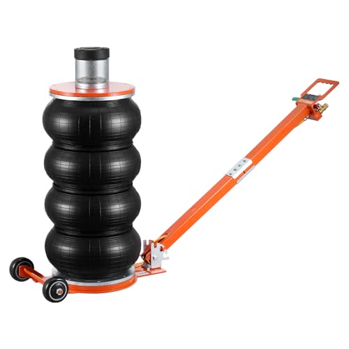 VEVOR Air Jack, 6 Ton/13000 lbs, 2-5 S Pneumatic Lifting Jack with Heightened Column & Adjustable Handle, Easy-to-Lift & Space-Saving Jack with Thick Rubber Pad, Fits for Sedan, SUV, Pickup Truck by VEVOR - Used condition - CA$171.30