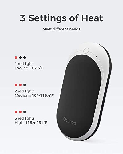 OCOOPA-Hand-Warmers-Rechargeable-1-Pack-5200mAh-Electric-Portable-Pocket-Heater-Heat-Therapy-Great-for-Raynauds-Hunting-Golf-Camping-Women-Mens-Gifts