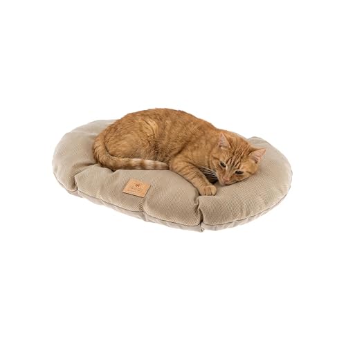 Ferplast Stuart Coussin Double-Face/Tweed/Velours Doux/Lavable pour Chien/Chat Beige 55/4 1 Unité