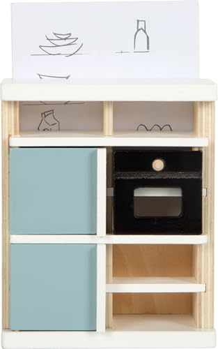 small foot Kitchen, Wood, Furniture Set for The Doll House for Kids Aged 3+ Years, 12629, Coloré, 10 cm - Image 4