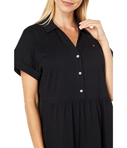 Tommy Hilfiger Women's Tiered Skirt Maxi Short Sleeve Casual3