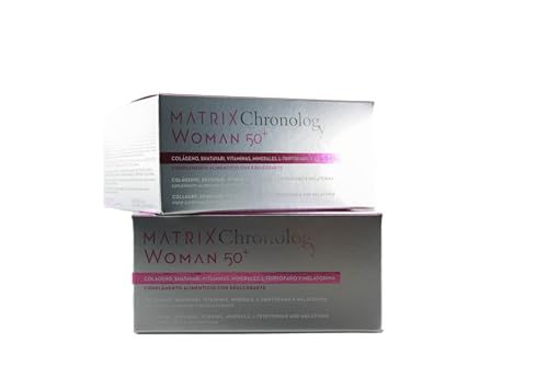Matrix Chronology WOMAN 50+ Colageno, Shatavari, Vitaminas, Minerales, L-Triptofano y Melatonina - 21 Sobres de 5g. c/u.