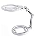 Produktbild JTWJ Desktop-Lupe mit LED-Lampe Klapptisch Lampe Metall Halterung Graduierung Lesung Identifikation Wartung Sammlung