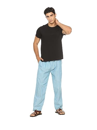 Image of Aatman One Size Men's Eco-Friendly Cotton Pyjama Pack of 2 | Fits Waist Size 28 to 36 Inches