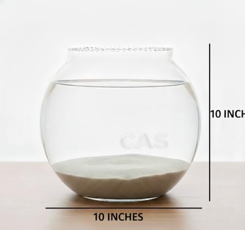 Image of CAS 1L to 14L Glass Fish Bowl (10 INCH, Surface (Glass) Fish Bowl)