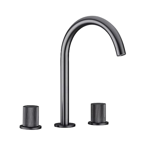 Robinet de lavabo résistant en laiton double commande eau chaude froide - 3