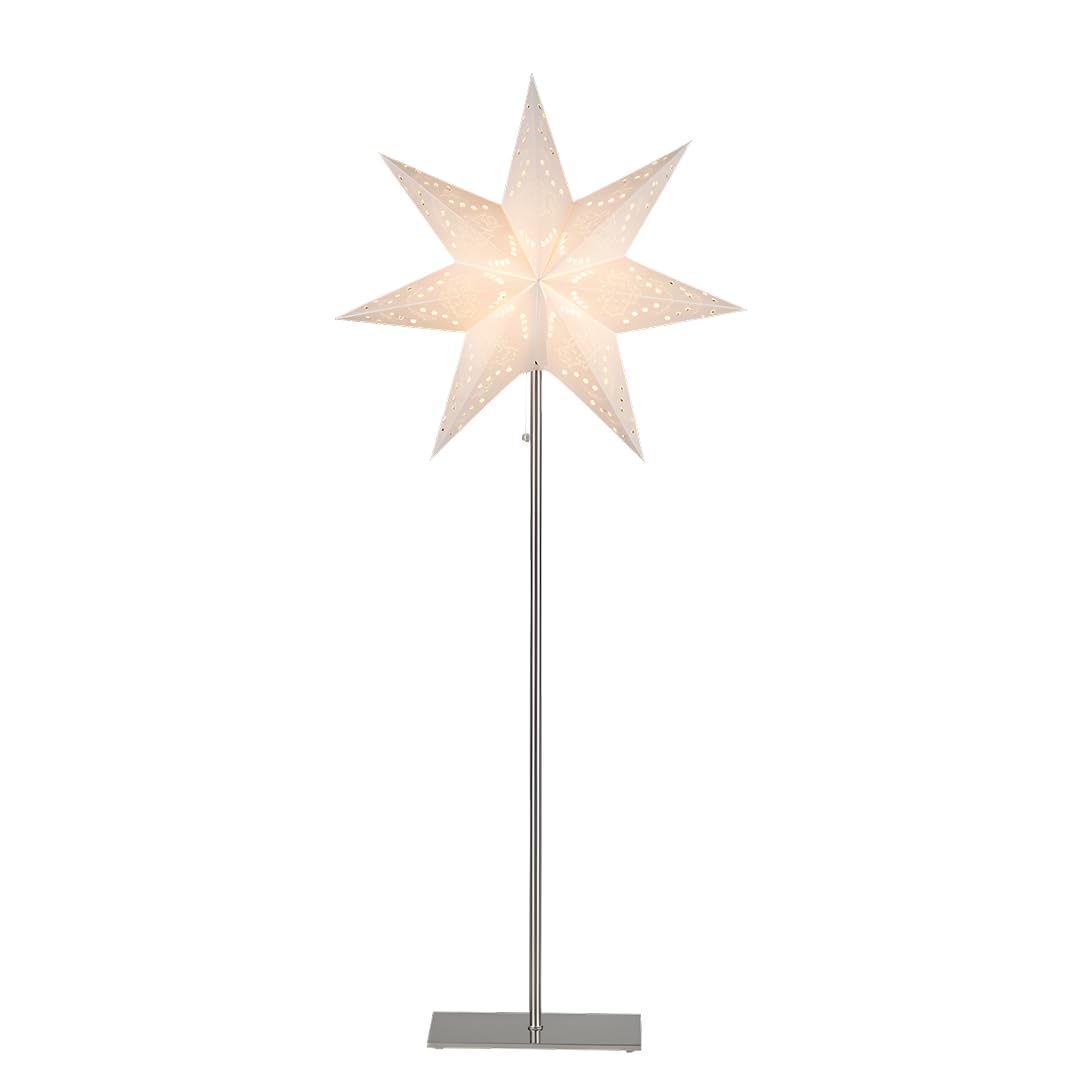 Sensy Mini Standleuchte Stern 83 cm - Papierstern mit Metallfuß