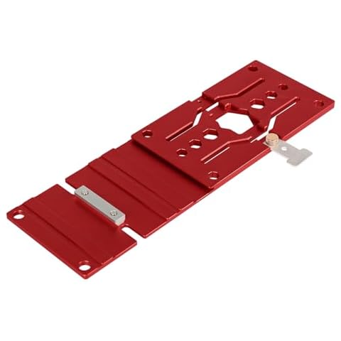 TOOLCOOL 340mm Track Saw Square Circular Saw Guide Rail Square Compatible with DeWalt Guide Rail (Red) Cover