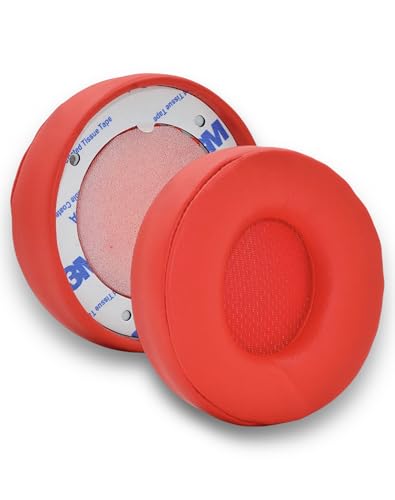 Replacement Earpads for Beats Solo Pro (Red) | Almohadillas auriculares de cuero protein para Beats Solo Pro. Cómodo, duradero y aislante de ruido. miniatura 1