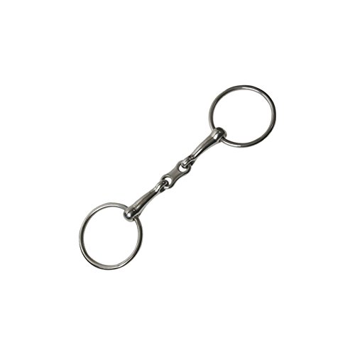 JP Korsteel French Link Loose Ring Snaffle Bit 5 inch Silver