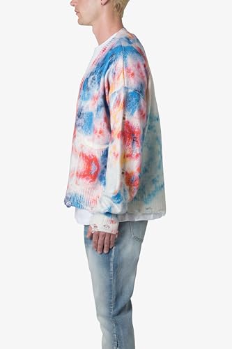 mnml Men's Tie Dye Cardigan Sweater2