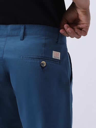 Image of Urbano Fashion Men's Regular Fit Mid Rise Cotton Casual Chinos Trousers Stretch