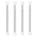 Deluxe Stainless Steel Telescoping Window Security Guard Bars Prevent Forced Entry - extends from 17–27 inches (4-Pack)