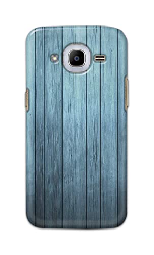 Image of Printed Hard Back Cover Case for Samsung Galaxy J2 Pro 2016 | Samsung J2 2016 | J2 6 2016 Back Cover (Wooden Blue) -1302