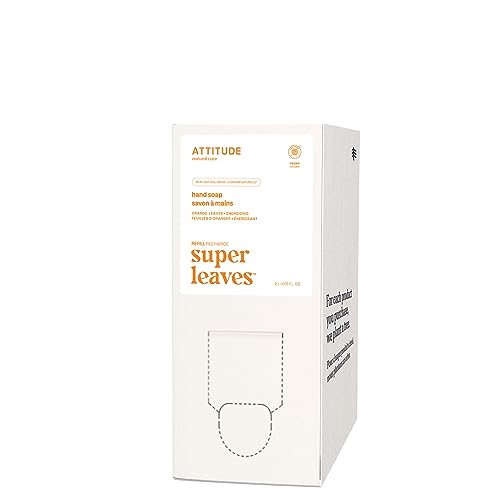 ATTITUDE Bulk2Go Super Leaves - Jabón de manos para rellenar, color naranja (1 x 2000 ml)