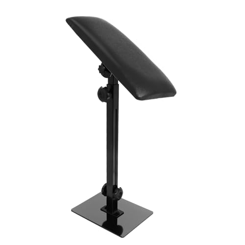 Poweka Tattoo Armrest Stand with Adjustable Height and Degree - Thickened Sponge PVC Leather Customized Tool for Tattoo Artist