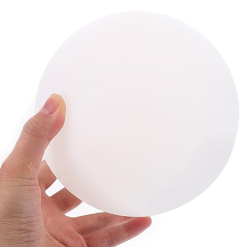 Image of Kichvoe 5.90 Inch Acrylic Globe Lampshade Replacement White Round Lamp Shade for Wall Lamp Cover Post Shade Light Cover for Wall 1 Pack