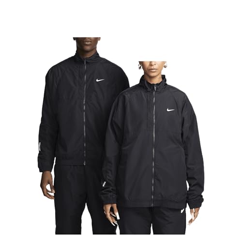 NOCTA Northstar Nylon Track Jacket (Black/Black/White, FN7666-010)
