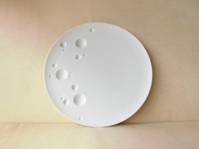 有田焼 やま平窯 惑星丸プレート23cm x2枚セット　エッグ 白 有田焼 やま平窯 惑星丸プレート23cm x2枚セット エッグ 白