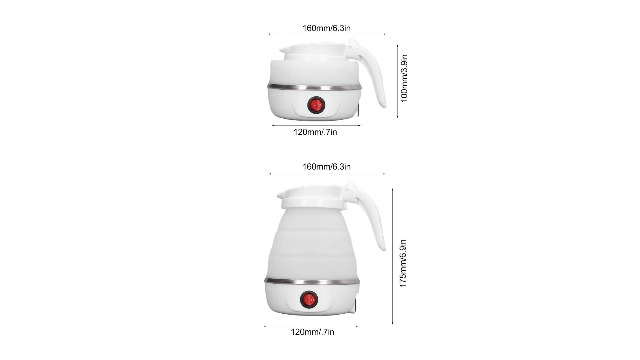 Hervidor Eléctrico Plegable DAUZ 0.6L Blanco 110V miniatura 6
