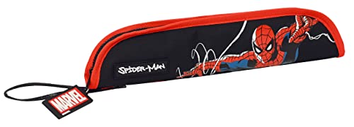 SPIDERMAN Hero Porte-flûtes de haute qualité Noir, Noir, Estándar, Décontracté