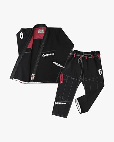 Gameness Male Jiu Jitsu Pearl Gi 2.0 | BJJ Gi Black A2S