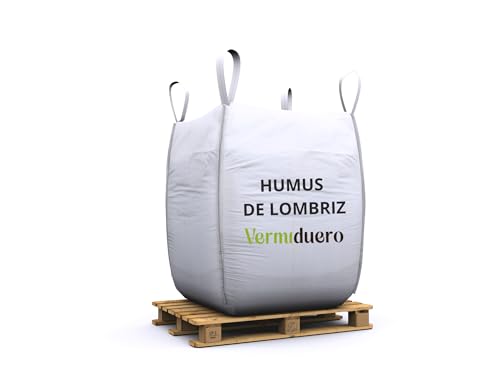 Humus de lombriz Vermiduero. Abono orgánico 100% natural y ecológico. Renueva la tierra y cuida tus plantas. (600Kg)