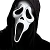 BCWW Halloween Scary Ghostface Mask Natural Latex Horror Full Head Masquerade for Adult Cosplay Party Decoration Props