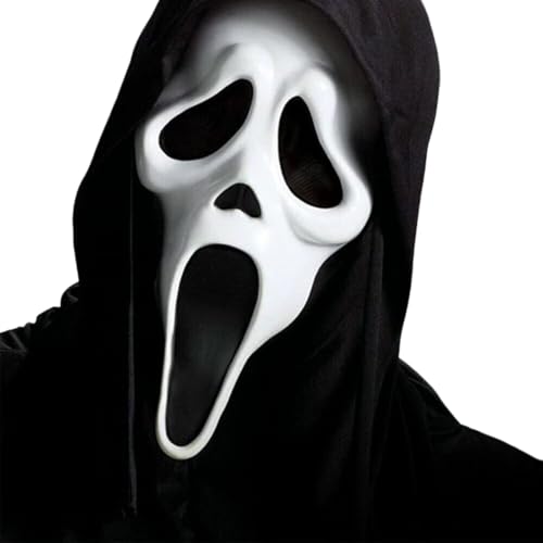Máscara de Halloween Scream, Realista Mascara Ghostface para Halloween, Mascara de Terror, Latex Mascara Scream, Máscara Fantasma para Carnaval Cosplay fiestas temáticas y juegos de rol