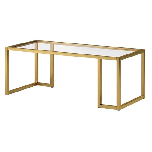 Henn&Hart 45" Modern Coffee Table, Gold by Henn&Hart - Used condition - Image 7