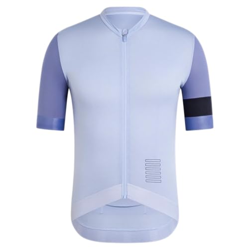 Generisch 2026 Hombre Deporte de Verano Ciclismo Entrenamiento Competición Manga Corta Transpirable Top Tank Top Noble, Color lila claro., XL