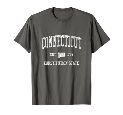 Retro Connecticut T Shirt Vintage Sports Tee Design T-Shirt