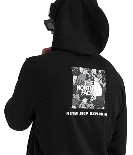 Image of THE NORTH FACE Men's Evolution Box Toss Fill Hoodie | Sweatshirt With 2 Piece Hood, Adjustable Drawcord, Kangaroo Hand Pocket
