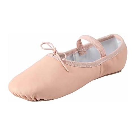 Linodes Genuine Leather Ballet Shoes/Ballet Slippers/Dance Shoes for Women and Girls, Nude (Ballet Pink), 4 UK Cover