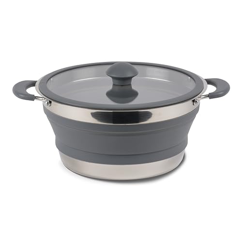 Kampa 3 L Faltbarer Kochtopf Falttopf Camping Outdoor Kochgeschirr...