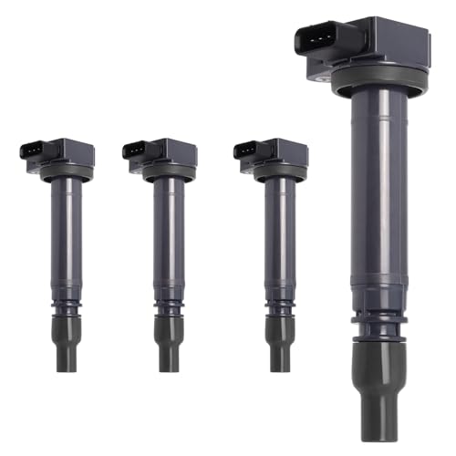Motorevo 4PCS Ignition Coil Pack Compatible with Toyota 2.4L 2.7L L4 Tacoma 4Runner 1999 2000 2001 2002 2003 2004, Replace UF323 C1305 90919-0223
