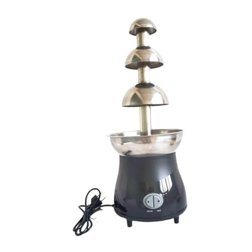 MERISHOPP Chocolate Fountain Sturdy Stainless Steel Melting Pot for Candy Cheese Party