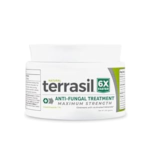 terrasil Antifungal Cream MAX 6X – Clinically Proven Clotrimazole Effective Treatment of Skin Fungus, Soothing Relief: Jock Itch, Athletes Foot, Fungal Yeast Infection, Ringworm, Tinea (200g)