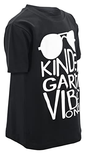 Image of Unique Baby Boys Kindergarten Vibes Only Back to School T Shirt