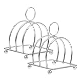 Conception polyvalente pour la polyvalence : idéal pour tranches de , livres ou outils, ce support s'adapte à divers besoins d'organisation, ce qui en fait un accessoire ménager précieux, un support à toast de bureau, un support à tranches de