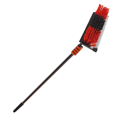 HydroCleaner XL Telescoping Power Wash Brush with Hose Attachment Perfect for RV & Car Washing Cleaning Decks and Sidings - Built-in Soap Dispenser and High-Intensity Power Jets (23 FT)
