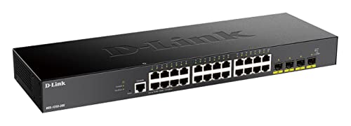 Switch 28 puertos Gigabit D-Link DGS-1250-28X/E gestionable Layer 2/3 3