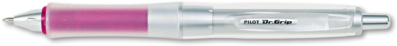 Pilot Dr Grip Center of Gravity Retractable Ball Point Pen Medium Point Black Ink Pack of 3 Pink — view 3