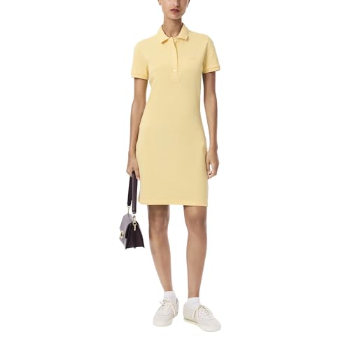 Image of Lacoste Women's Slim Fit Stretch Petit Pique Polo Dress