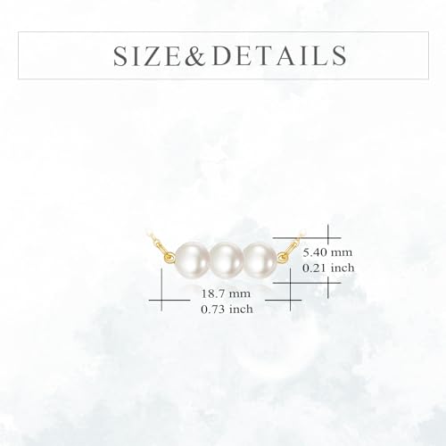 KECHO 14K Real Gold Freshwater Cultured Pearl Pendant Necklace 14K Solid Gold Jewelry Anniversary Birthday Gifts for Women4