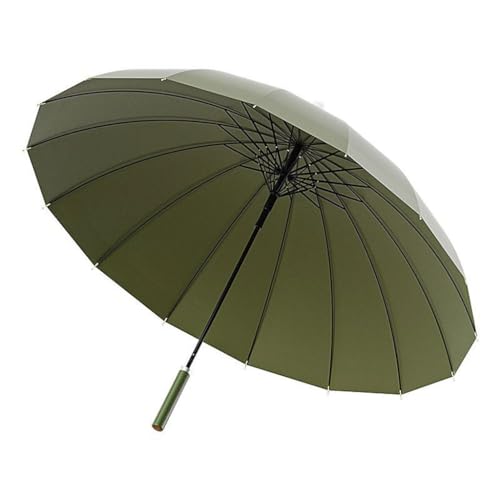 eexbz Umbrellas for Rain 16-Bone Umbrella with Waterproof Cover Double Automatic Large Umbrella Straight Handle Wind-Resistant Long Handle Umbrella Strong Umbrella for Wind and Rain