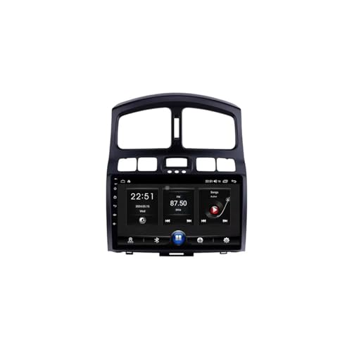 Navegador Satelital 4 Nuclear con 1G+16G y Mapas de Europa para Hyundai Santa Fe 1